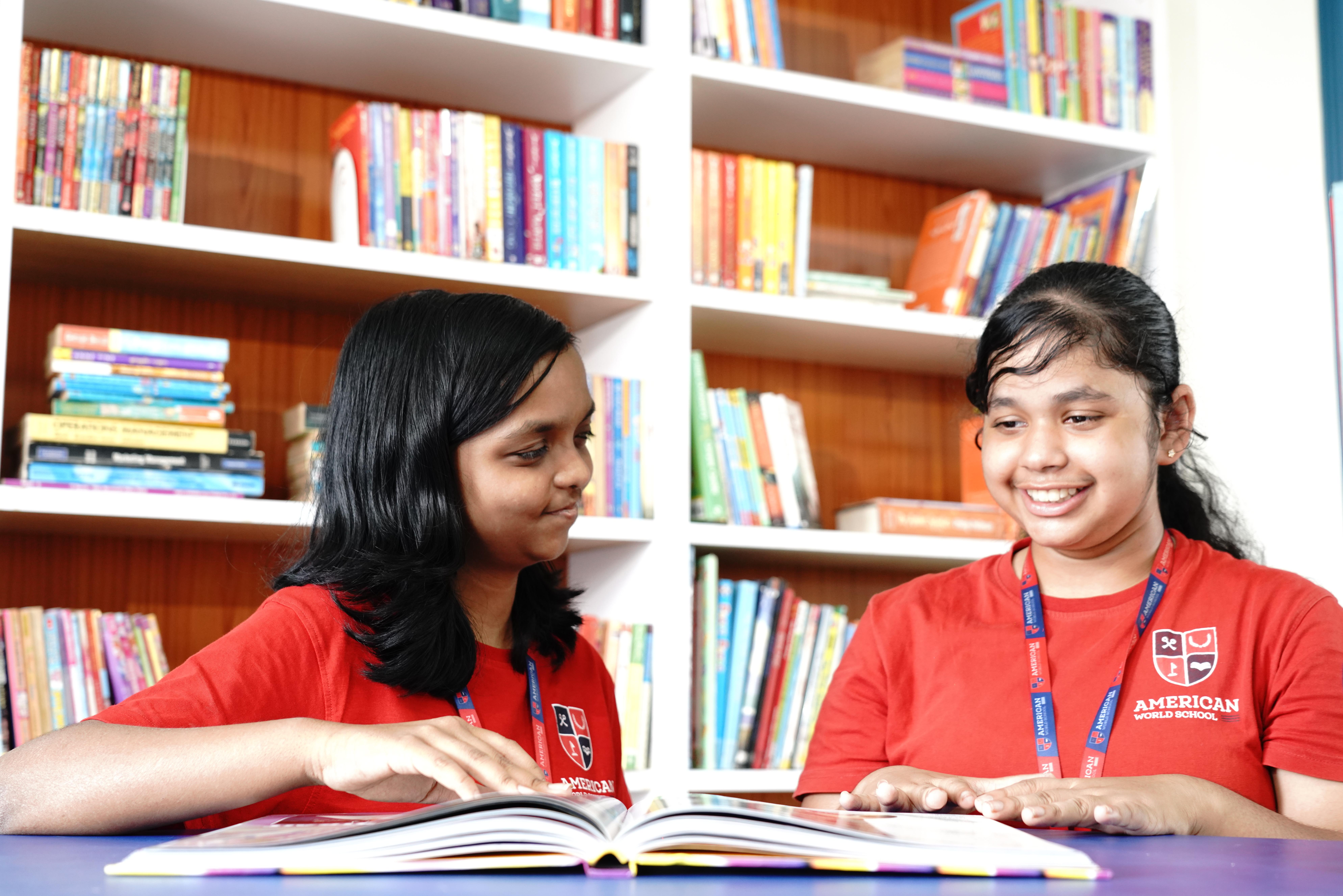 AWS students reading together